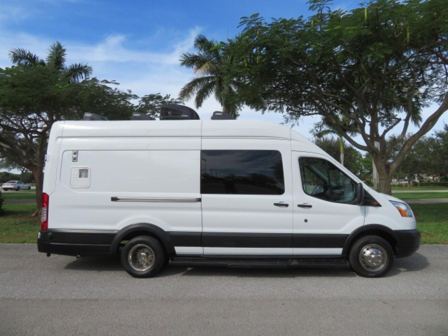 2019 White /Gray Ford Transit (1FTRS4XG0KK) , located at 4301 Oak Circle #19, Boca Raton, FL, 33431, (954) 561-2499, 26.388861, -80.084038 - 2019 Ford Transit T350 High Roof Extended Commercial Dog Grooming Van Wag-n-tails Dyna Groom Conversion fully equipped with everything you need to start your dog grooming business or add to your fleet. Mobile Dog Grooming Van Mobile Grooming Vehicle. Wag-N-Tails Conversion. This van is fully loaded - Photo#2